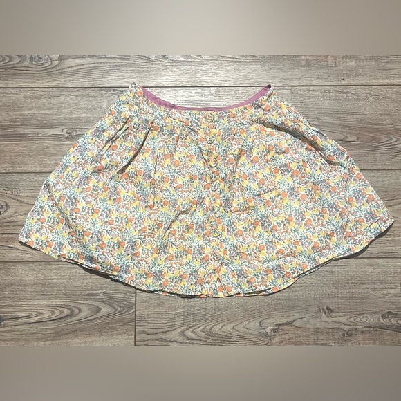 Free people button up and lined mini skirt floral xs or size 2 - Picture 2 of 4